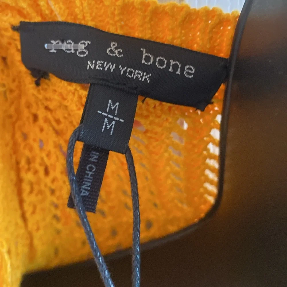 Rag & Bone NWT Long Sleeve Vneck Detachable Slip Open Knit Coverup/Dress medium - Picture 13 of 16